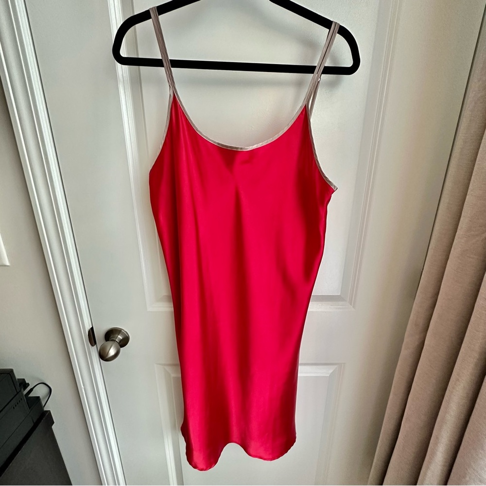 Red Alexander Del Rossa Silky Nightie